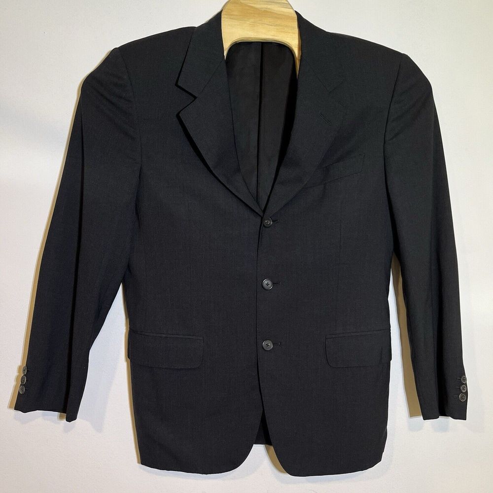Ermenegildo‎ Zegna Men's 40L Charcoal Gray Taglio Esclusivo Sports Coat Wool